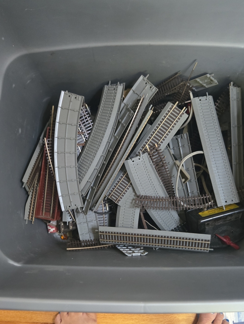Gray Train Track Sections - Replacement Railway Tracks for Hobby Layouts